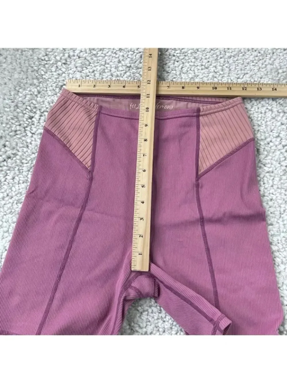 For Love & Lemons Dani Bike Shorts Mauve Pink Womens Medium